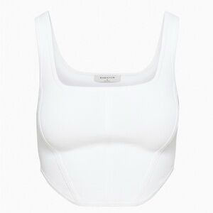 Babaton Classic White Crop Top